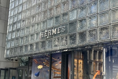 エルメスの店舗＝東京都中央区銀座で2026年3月10日