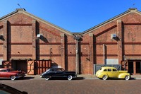 A red brick warehouse maintains the atmosphere of a bygone era in the city of Osaka's Minato Ward, Feb. 19, 2026. (Mainichi/Masashi Mimura)=Click/tap photo for more images.