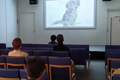 春休みのイベント「氷海のクロと、シベリア抑留のはなし」＝東京都新宿区の「帰還者たちの記憶ミュージアム」（平和祈念展示資料館）で2026年3月26日、栗原俊雄撮影