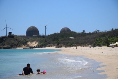 再稼働計画が提出された台湾第3原発＝台湾南部・屏東県恒春鎮で2025年5月8日、林哲平撮影