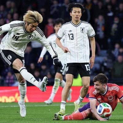 サッカー日本代表、アウェーでスコットランド破る 国際親善試合 | 毎日新聞