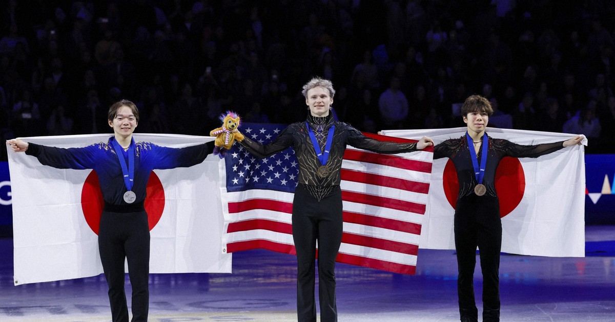 Figure skating: Kagiyama 2nd, Sato 3rd as Malinin wins men's world title