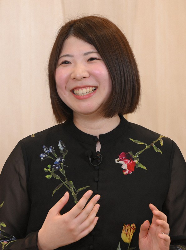 座談会で質問に答える西山朋佳白玲＝東京都渋谷区で2026年3月3日、内藤絵美撮影