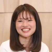 座談会で質問に答える藤沢里菜女流本因坊＝東京都渋谷区で2026年3月3日、内藤絵美撮影