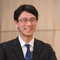 座談会で質問に答える一力遼本因坊＝東京都渋谷区で2026年3月3日、内藤絵美撮影