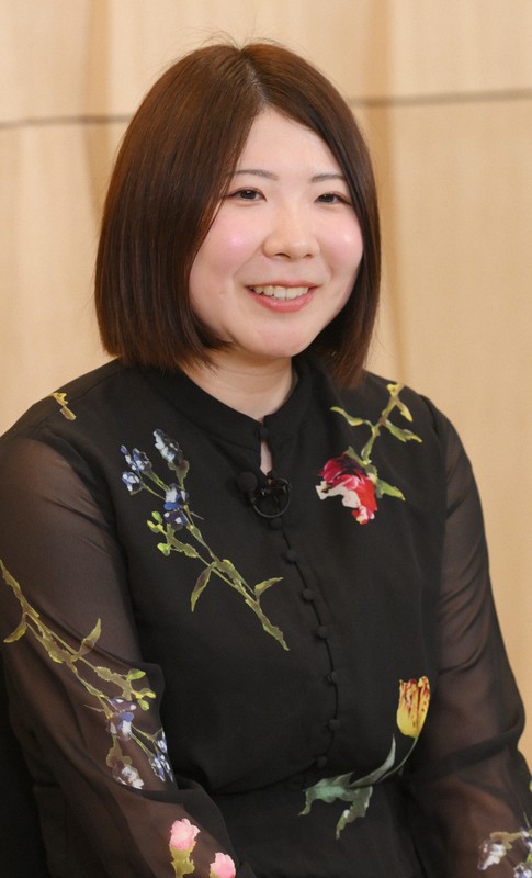 座談会で質問に答える西山朋佳白玲＝東京都渋谷区で2026年3月3日、内藤絵美撮影