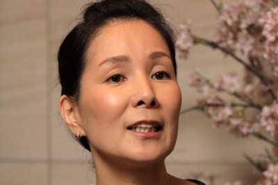 パラスポーツの普及に尽力するマセソン美季さん＝東京都港区で2019年10月4日、梅村直承撮影