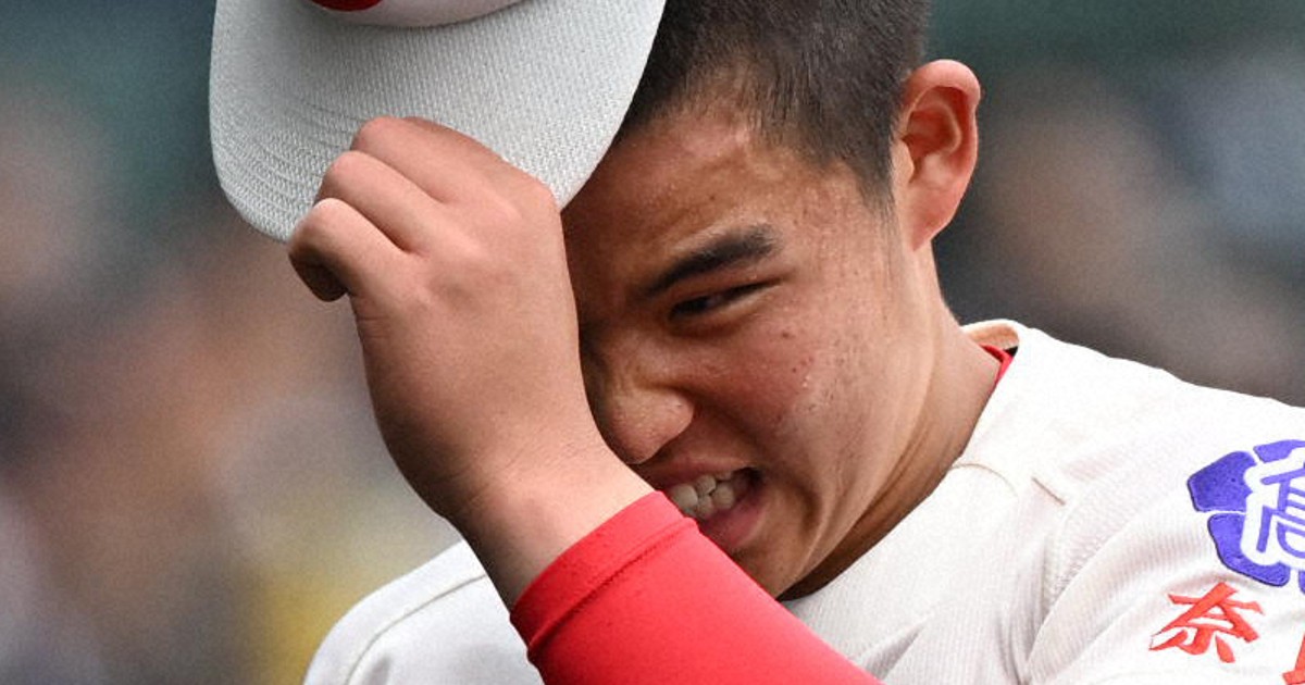 智弁学園エース・杉本は涙　「最後まで投げたかった」　センバツ