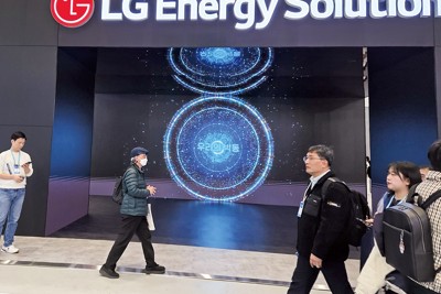インターバッテリー２０２６のＬＧＥＳ専用ブース (筆者撮影)