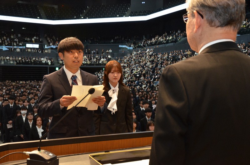 国公立大で初の「コスメ学環」もスタート　佐賀大で入学式