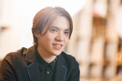 インタビューに答える宇野昌磨さん＝東京都千代田区の「LEXUS　MEETS...」で2026年4月3日、吉田航太撮影
