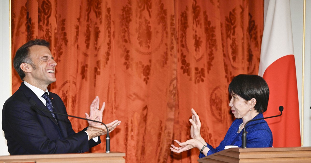 Japan PM Takaichi, French President Macron strike 'Dragon Ball' pose after talks