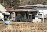 This photo shows the remaining Urakawa Station on a discontinued part of the JR Hidaka Line in Hokkaido on March 11, 2026. (Kyodo)