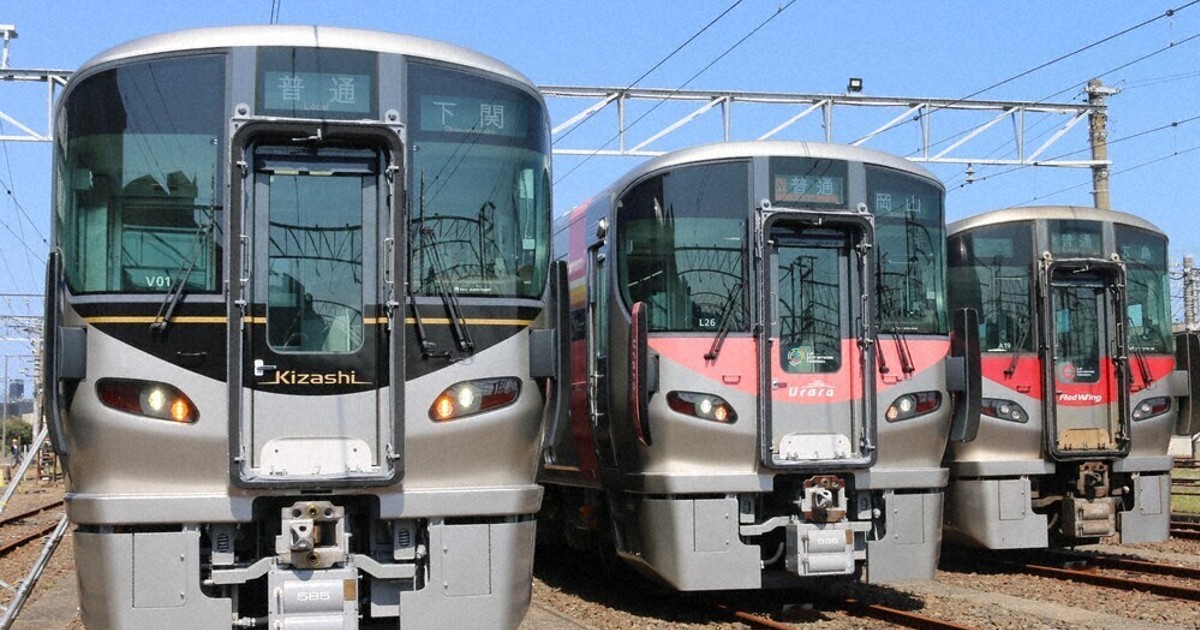 227系 「最初で最後」のそろい踏み 下関総合車両所下関支所 ／山口