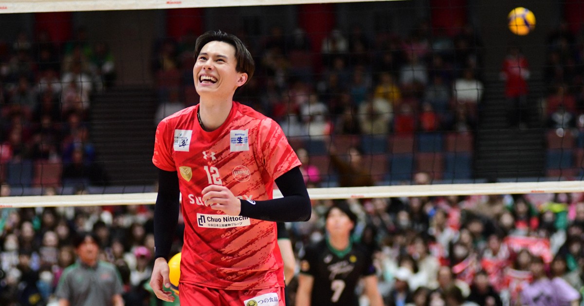 バレー推し:サントリー高橋藍、関田誠大のトスで成長している部分は……