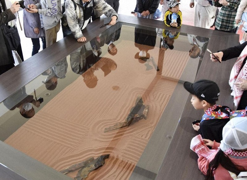 ヨルダン風、枯れ山水 パビリオン展示の砂と石で表現 吹田・万博記念