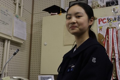 勝岡英玲奈さん＝広島市東区で2026年3月18日午後4時47分、井村陸撮影