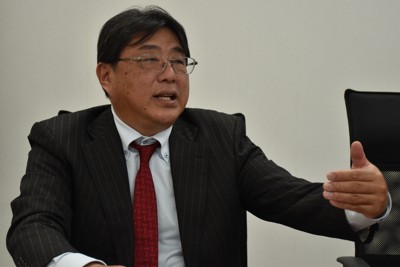算数特化型塾「りんご塾」の田辺亨代表＝川崎市で2026年3月17日午後2時37分、木原真希撮影