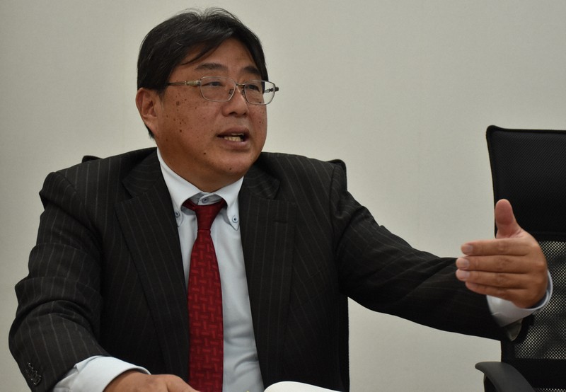 算数特化型塾「りんご塾」の田辺亨代表＝川崎市で2026年3月17日午後2時37分、木原真希撮影