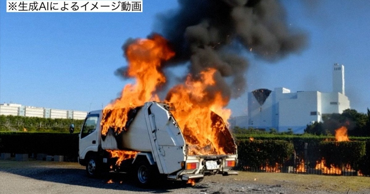 East Japan city warns of fire danger from lithium-ion batteries in dramatic AI video