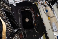 This image provided by NASA on Monday, April 6, 2026, shows a view of the moon taken by the Artemis II crew before going to sleep on flight day 5. (NASA via AP)