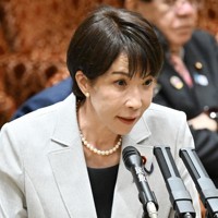 参院予算委員会で立憲民主党・田名部匡代幹事長の質問に答弁する高市早苗首相＝国会内で2026年4月7日午前9時14分、平田明浩撮影