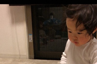 幼少期からおうち英語を始めた＝海原さん提供