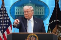 米トランプ大統領＝2026年4月6日、AP