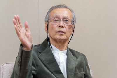 後藤静夫・京都市立芸大名誉教授＝大阪市北区の毎日新聞大阪本社で2026年2月25日、関雄輔撮影