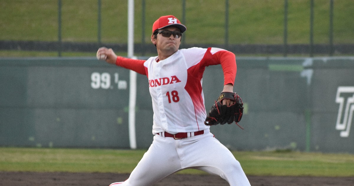 逆境はねのけたHonda磯貝、直球勝負で好救援　JABA静岡