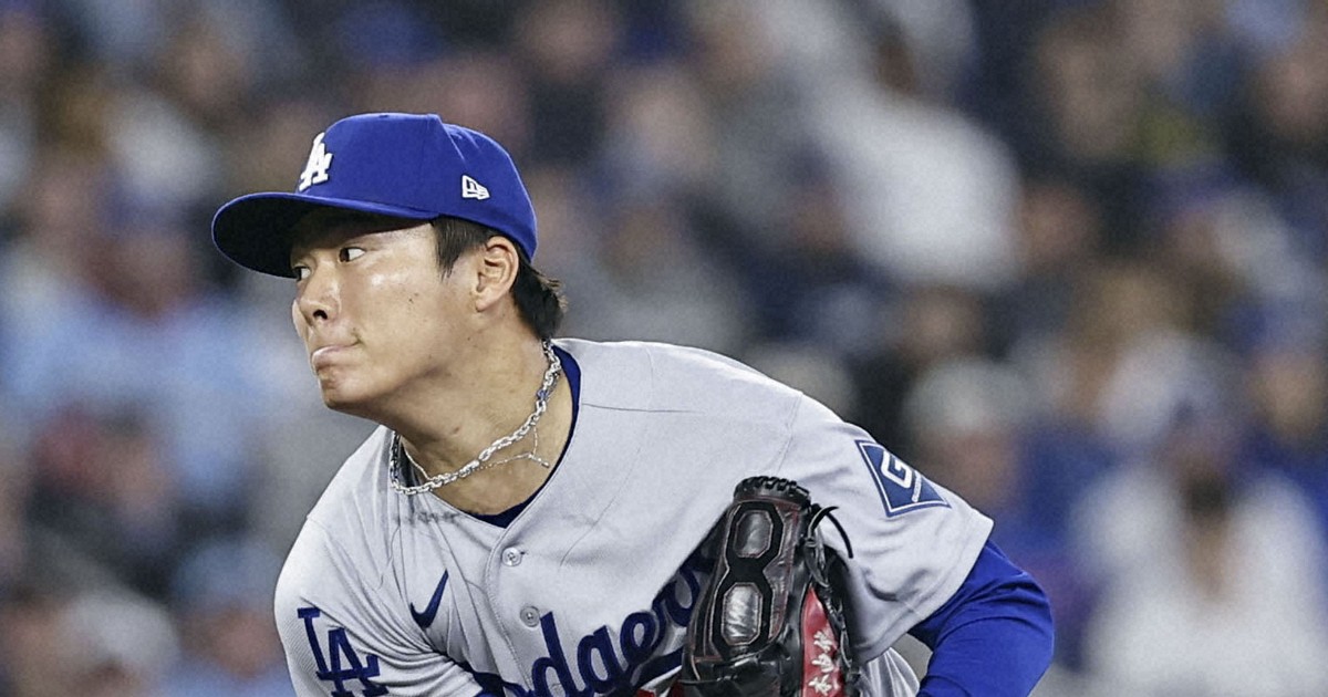Baseball: Dodgers' Yamamoto earns 2nd win in dominant start vs. Blue Jays
