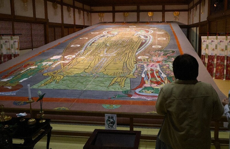 良*様 山崎大耕『蓮花升上観音』相国寺派管長 国泰寺管長 共箱 掛軸250503 16メートル超、国内最大級の掛け軸 奈良・長谷寺で8年ぶり公開 [奈良県