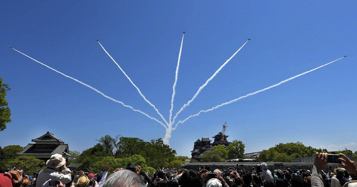 ブルーインパルス、熊本地震10年で展示飛行　地元は大混雑警戒