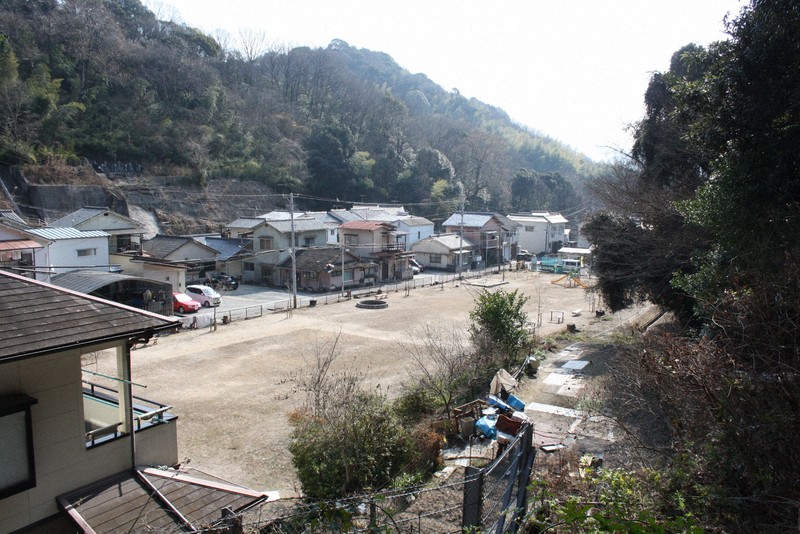 呉鎮守府特別陸戦隊第23大隊が駐屯していた地は、児童公園になっている＝広島県呉市北塩屋町で2026年2月2日午前11時11分、宇城昇撮影