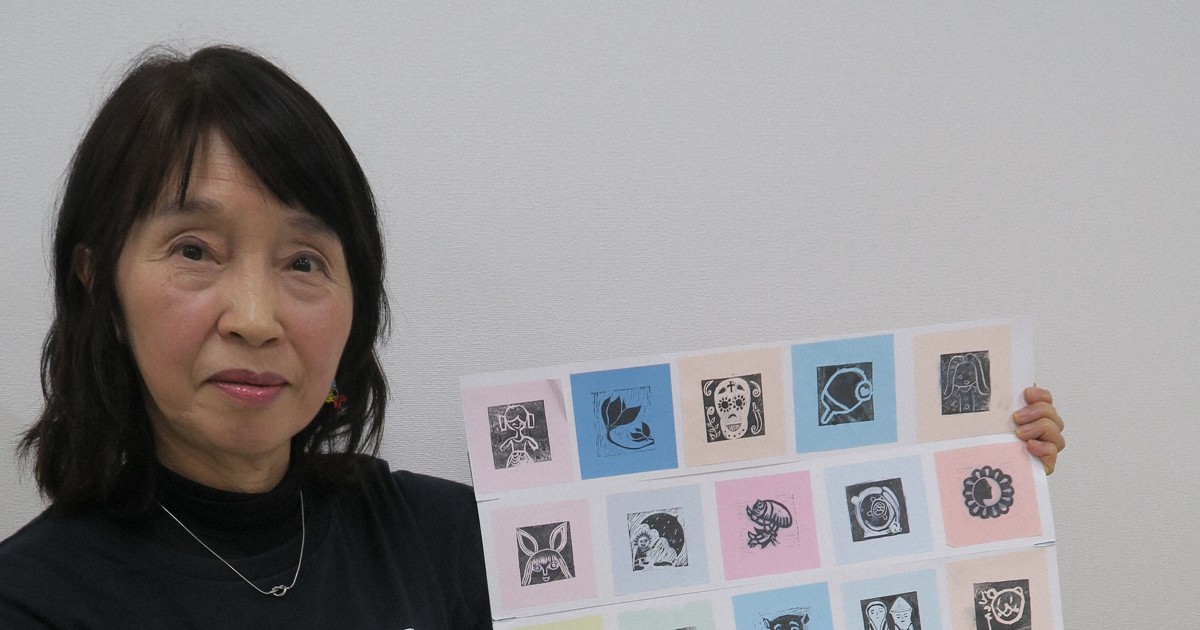 今春終了のミニ版画展「スタンピング平和展」　11、12日開催