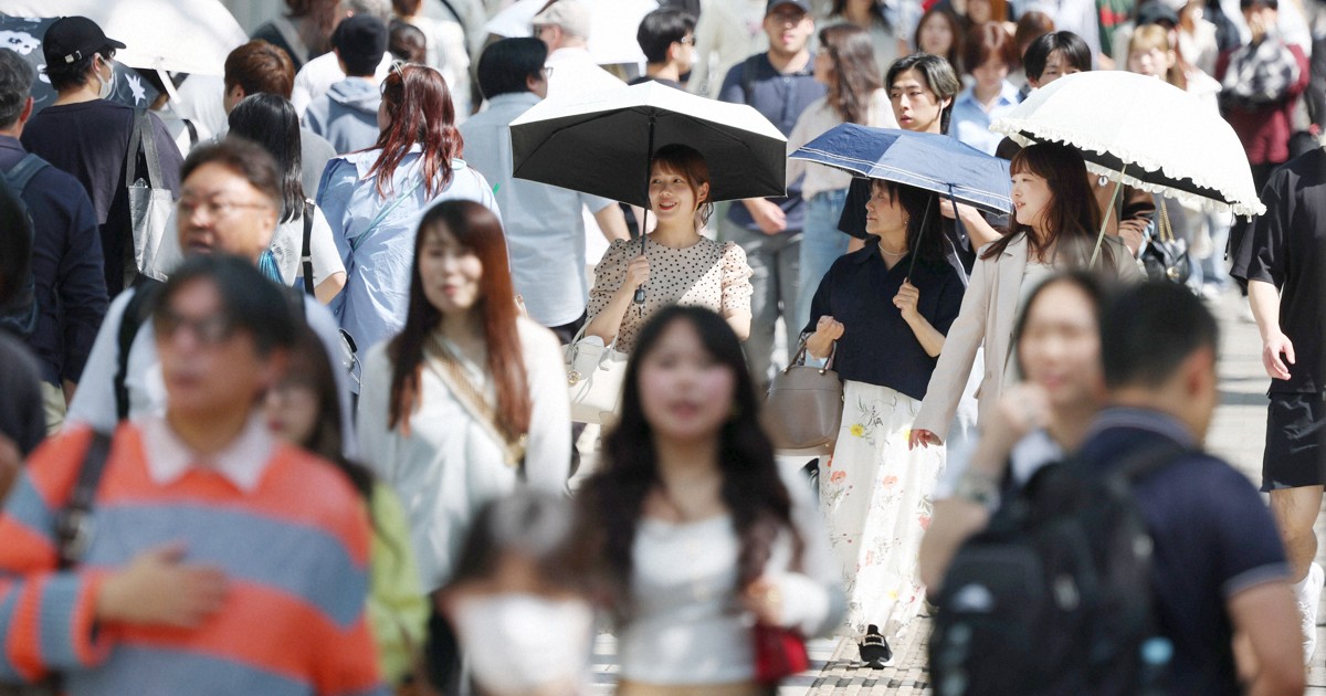 東京都心で今年初の夏日観測　静岡では真夏日、30.3度