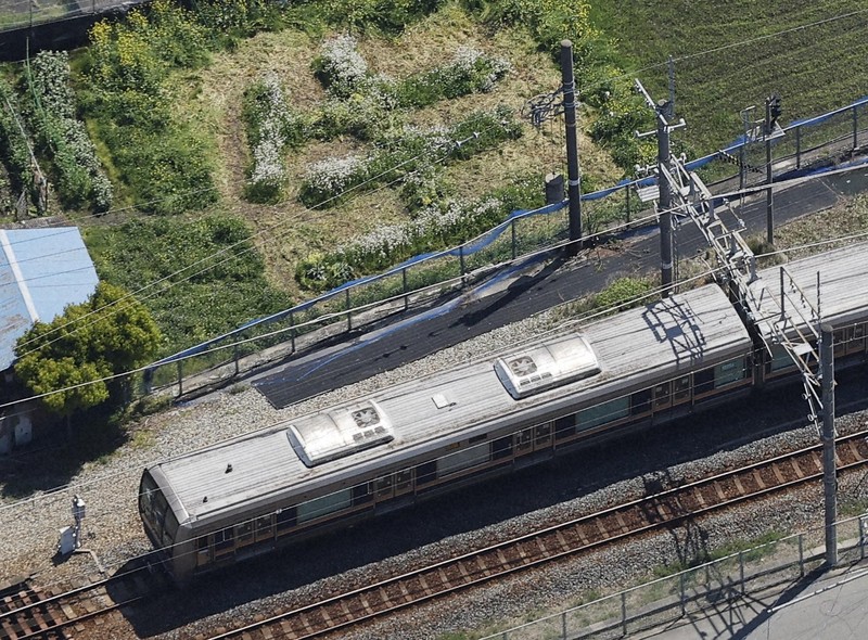 風化させない 現場近くに「生」の文字 JR福知山線脱線事故 [写真特集1