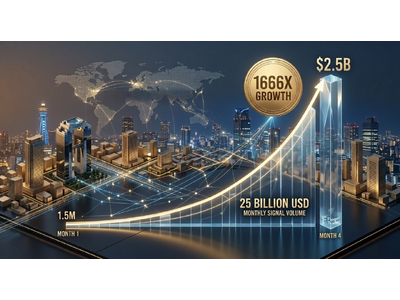 Finger Traderの月間取引シグナル規模が25億ドルを突破