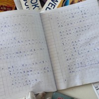 手書きの日本語で書かれた詐欺の台本＝タイ東北部スリン県近郊のカンボジアとの国境地帯で2026年4月7日、国本愛撮影