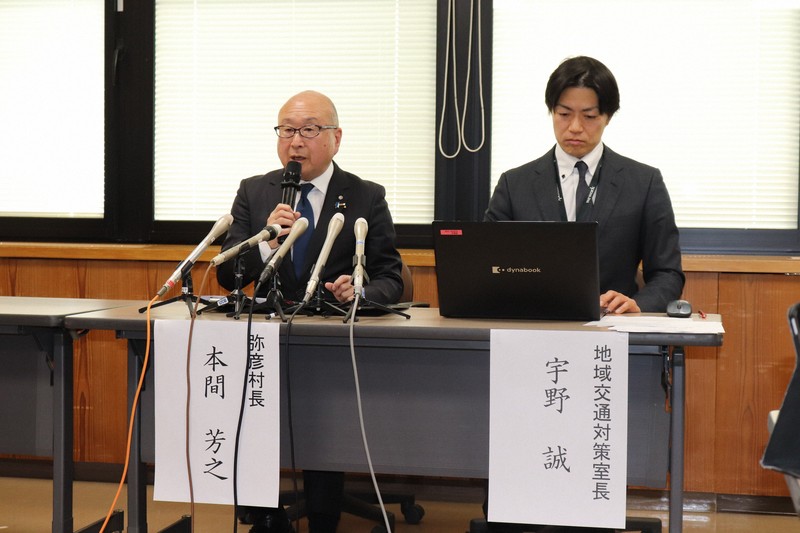 自動運転バス事故　村長が謝罪、再発防止誓う　新潟・弥彦