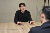 Ryo Sato, who works in human resources at Fancl Corp. while advising job-seeking students as a side job, is seen at Fancl's headquarters in Yokohama on March 31, 2026. (Mainichi/Yuko Shimada)