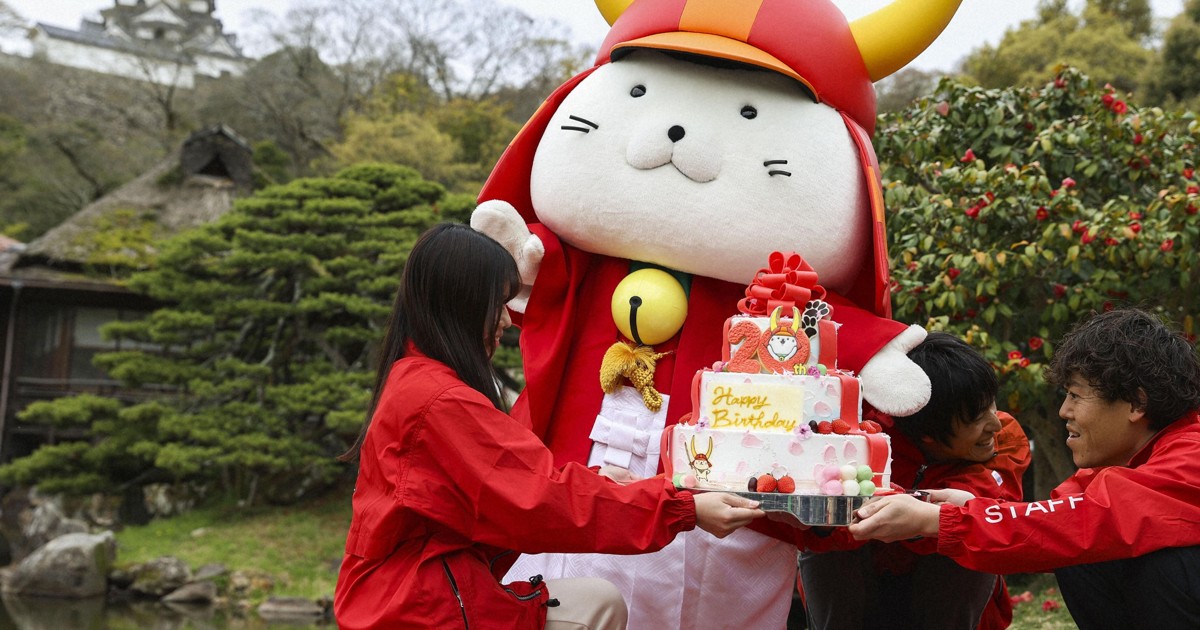 Hikonyan, Japan's beloved samurai helmet-wearing cat mascot, turns 20