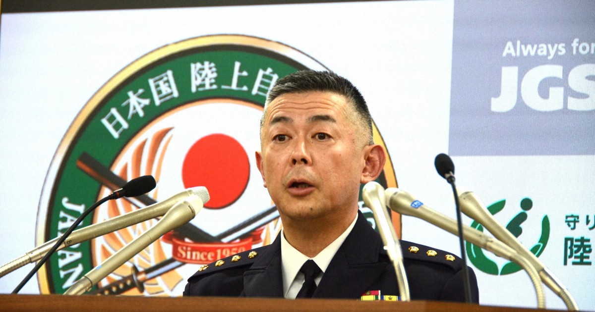 陸自トップ「不適切ではない」　自民党大会での隊員国歌歌唱に