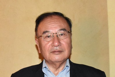元駐イラン大使の斉藤貢・関西学院大客員教授＝東京都港区で2025年6月20日午後4時24分、古川幸奈撮影