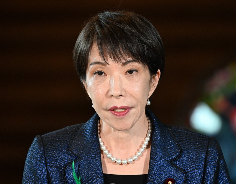 AZECプラスオンライン首脳会談を終え、報道陣の取材に応じる高市早苗首相＝首相官邸で2026年4月15日午後4時14分、平田明浩撮影