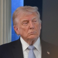 トランプ米大統領＝ワシントンのホワイトハウスで2026年4月6日、松井聡撮影