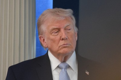 トランプ米大統領＝ワシントンのホワイトハウスで2026年4月6日、松井聡撮影