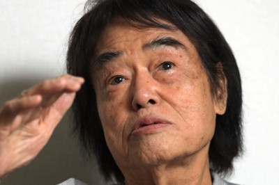 漫画家の東海林さだおさん＝東京都杉並区で2019年11月18日、梅村直承撮影