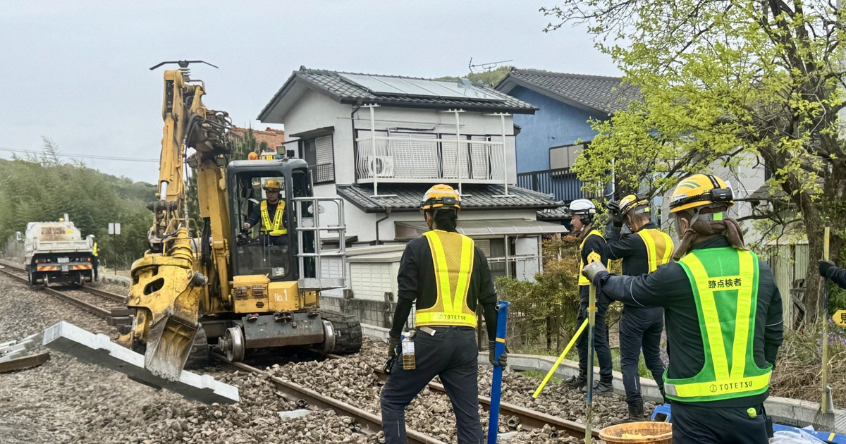 夜間が当たり前の鉄道保守、異例の昼間に 深刻な実情は 八高線 | 毎日新聞