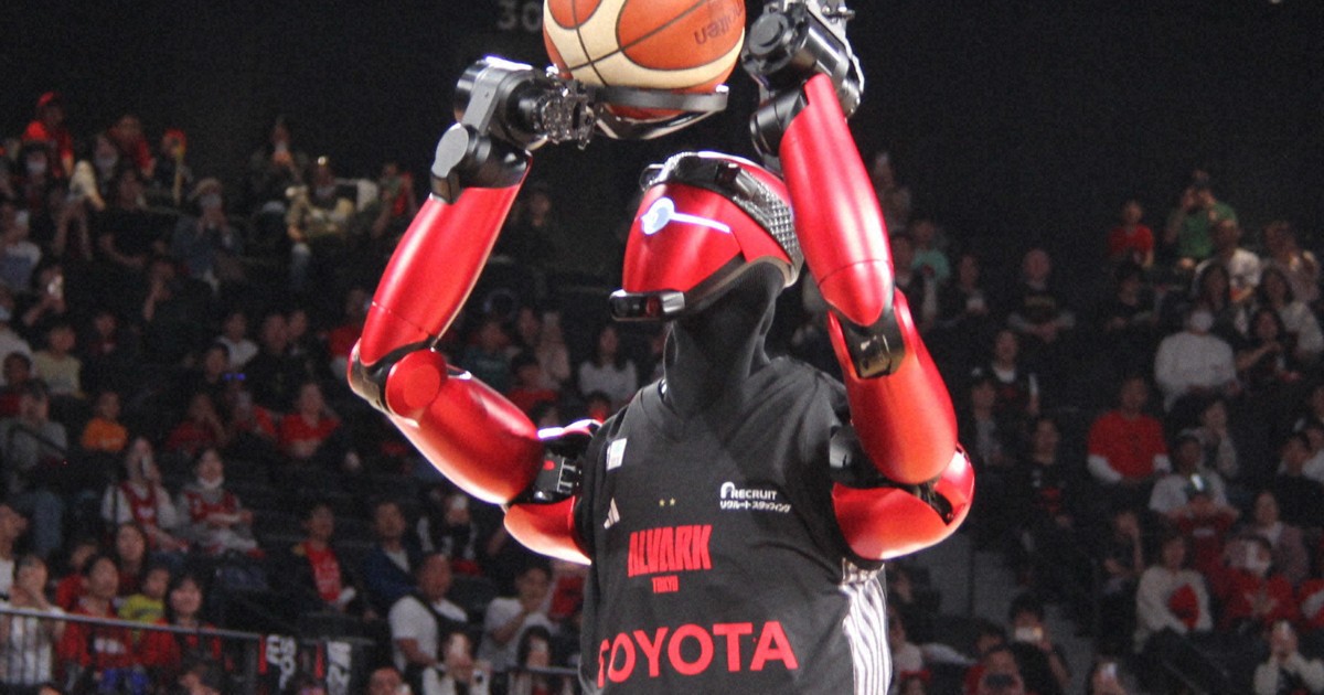 Toyota's new basketball robot wows crowd in Tokyo with smooth shooting and dribbling